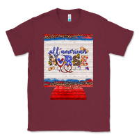 Burgundy all american nurse 12 oz regular can cooler Classic Tee - Artiststas