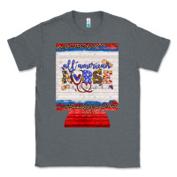 Charcoal Heather all american nurse 12 oz regular can cooler Classic Tee - Artiststas