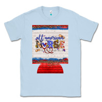 Dusty Blue all american nurse 12 oz regular can cooler Classic Tee - Artiststas