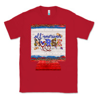 Red all american nurse 12 oz regular can cooler Classic Tee - Artiststas