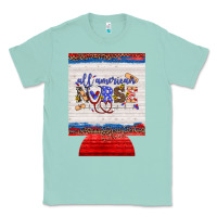 Seafoam all american nurse 12 oz regular can cooler Classic Tee - Artiststas