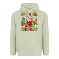 Matcha just a girl who loves christmas Heavyweight Hoodie - MaliasSmallBusiness