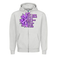 Dove Grey purple pancreatic cancer sunflower and cancer ribb Zipper Hoodie - MaliasSmallBusiness