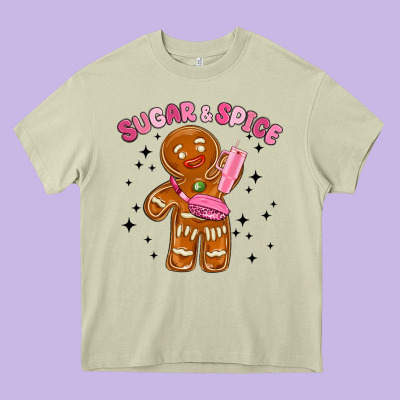 Sugar And Spice Heavy Core Tee Designed By Maliassmallbusiness