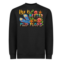 Black life is better in flip flops summer Heavyweight Sweatshirt - JahusDesignShop