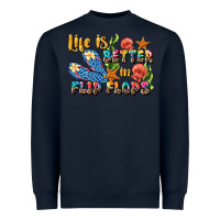Navy life is better in flip flops summer Heavyweight Sweatshirt - JahusDesignShop