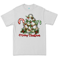Dove Grey Merry Christmas Volleyball Premium Tee - RanaPortraitStore