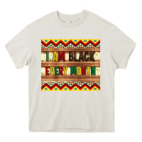 Cream i am black every month Heavy Core Tee - Artiststas