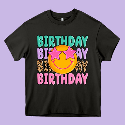 Birthday Heavy Core Tee Designed By Maliassmallbusiness