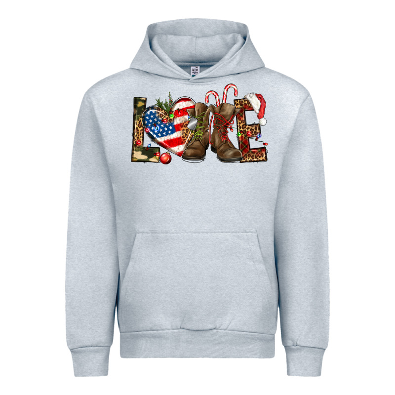 Army Christmas Love 4th Of July Urban Hoodie by HowdyJamesFarm | Teevron
