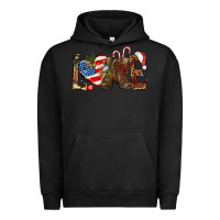 Pigment Black Army christmas love 4th Of July Urban Hoodie - HowdyJamesFarm
