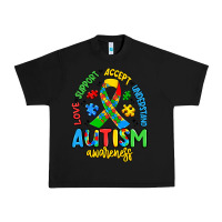 Black love support accept understand autism awareness Urban Heavy Tee - Artiststas