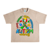 French Oak love support accept understand autism awareness Urban Heavy Tee - Artiststas