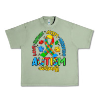 Oil Green love support accept understand autism awareness Urban Heavy Tee - Artiststas