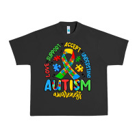 Pigment Black love support accept understand autism awareness Urban Heavy Tee - Artiststas