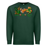 Sports Green Peace Love St.Patrick's Day Premium Sweatshirt - BundleAndBundleShop