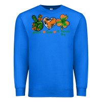 True Royal Peace Love St.Patrick's Day Premium Sweatshirt - BundleAndBundleShop