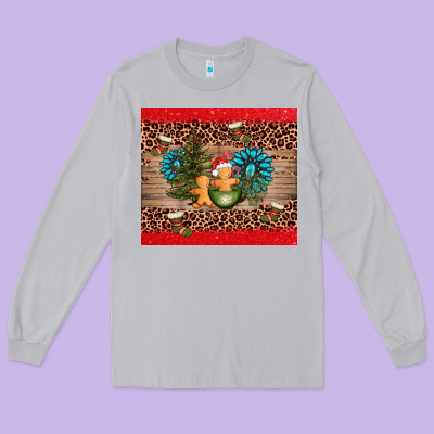 Christmas Trees Gemstone Long Sleeve Tee Designed By Adodesignshop