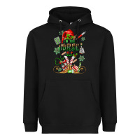 Black im the nurse elf Heavyweight Hoodie - MaliasSmallBusiness