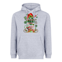 Heather Grey im the nurse elf Heavyweight Hoodie - MaliasSmallBusiness