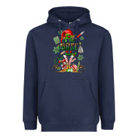 Navy im the nurse elf Heavyweight Hoodie - MaliasSmallBusiness