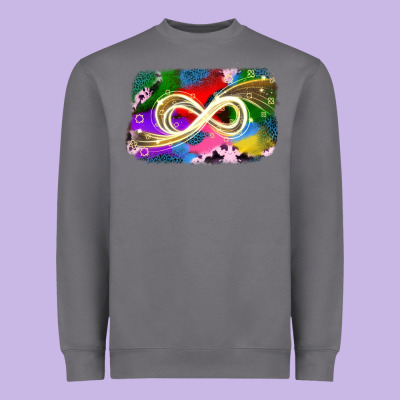 Infinity Symbol Autism Heavyweight Sweatshirt Designed By Jahusdesignshop