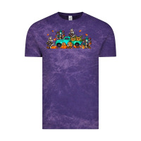 Cloud Purple fall cactus pumpkin truck Vintage Tee - JahusDesignShop