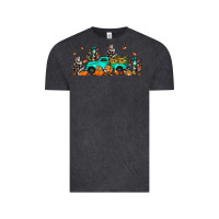 Vintage Black fall cactus pumpkin truck Vintage Tee - JahusDesignShop
