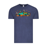 Vintage Denim fall cactus pumpkin truck Vintage Tee - JahusDesignShop