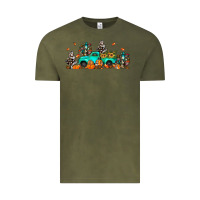 Vintage Olive fall cactus pumpkin truck Vintage Tee - JahusDesignShop