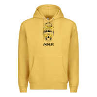 Antique Gold Yellow Flower Mom Skull Premium Hoodie - Bettercallsaul