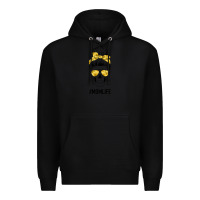 Black Yellow Flower Mom Skull Premium Hoodie - Bettercallsaul