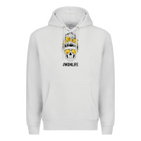 Dove Grey Yellow Flower Mom Skull Premium Hoodie - Bettercallsaul
