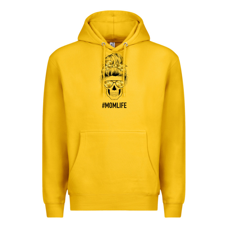 Yellow Flower Mom Skull Premium Hoodie by Bettercallsaul | Teevron