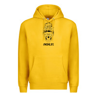 Lemon Yellow Flower Mom Skull Premium Hoodie - Bettercallsaul
