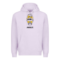 Lilac Yellow Flower Mom Skull Premium Hoodie - Bettercallsaul