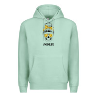 Seafoam Yellow Flower Mom Skull Premium Hoodie - Bettercallsaul