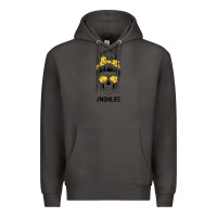 Smoke Yellow Flower Mom Skull Premium Hoodie - Bettercallsaul