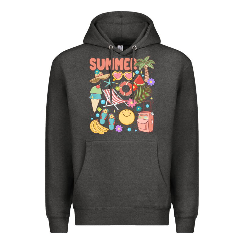 Retro Summer Premium Hoodie by JahusDesignShop | Teevron