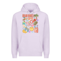 Lilac retro summer Premium Hoodie - JahusDesignShop