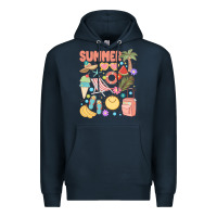 Navy retro summer Premium Hoodie - JahusDesignShop