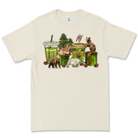 Bone bear coffee cups Premium Tee - texasbilliewilder