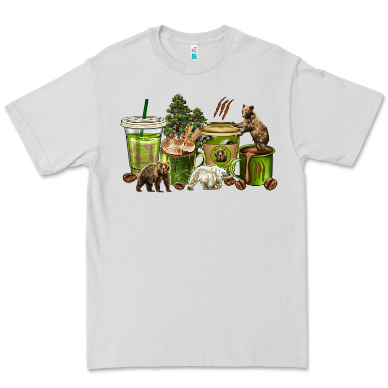 Bear Coffee Cups Premium Tee by texasbilliewilder | Teevron