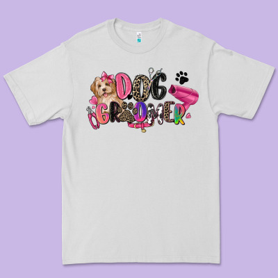 Dog Groomer Premium Tee Designed By Zillion Design Studio