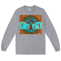 Heather Grey christmas cross gemstone Long Sleeve Tee - AdoDesignShop