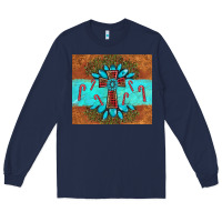 Navy christmas cross gemstone Long Sleeve Tee - AdoDesignShop
