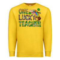 Lemon One Lucky Teacher St. Patricks Premium Sweatshirt - BundleAndBundleShop