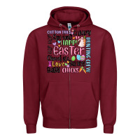 Burgundy easter subway Zipper Hoodie - MaliasSmallBusiness