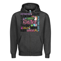 Charcoal Heather easter subway Zipper Hoodie - MaliasSmallBusiness