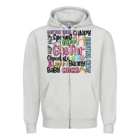 Dove Grey easter subway Zipper Hoodie - MaliasSmallBusiness